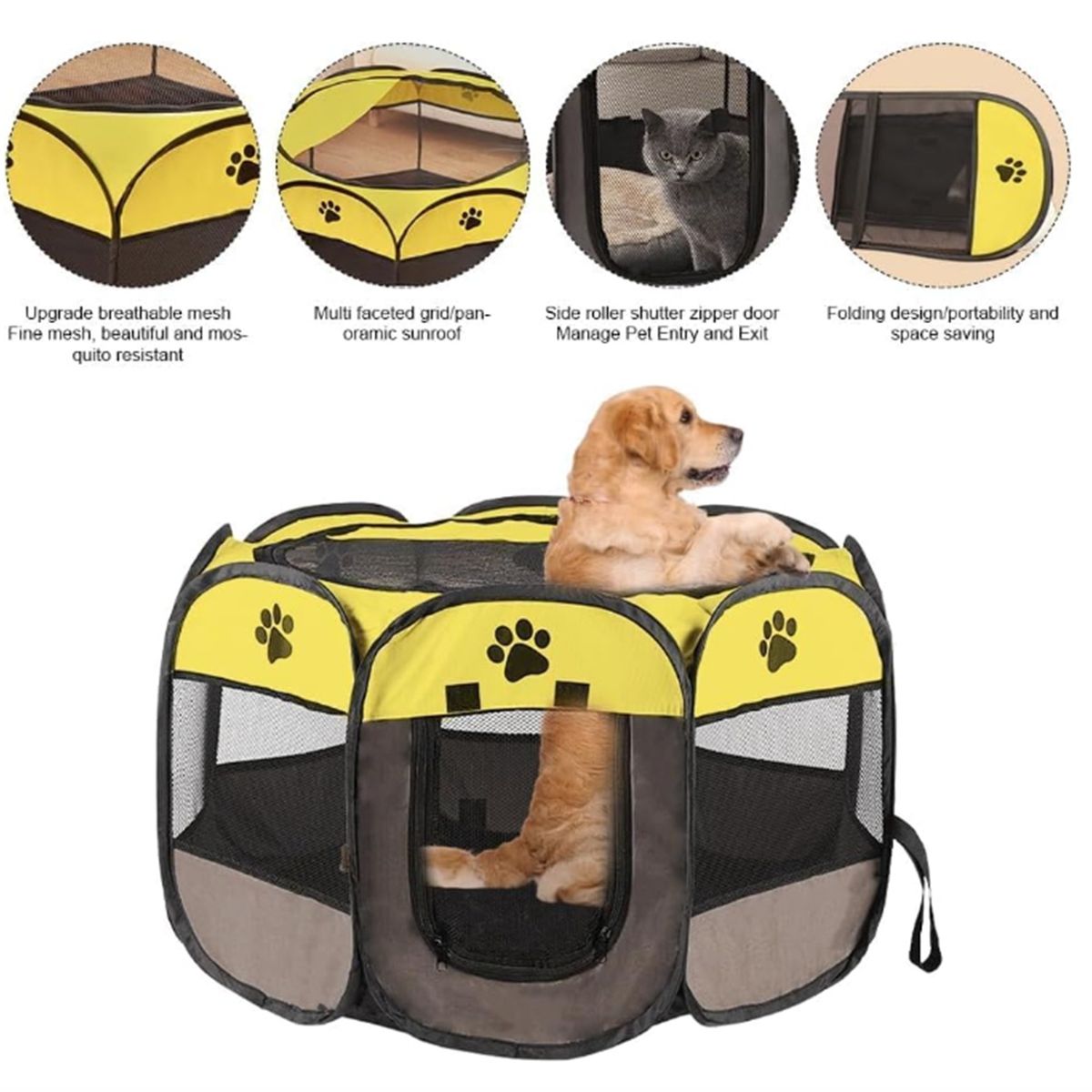 GENERICO - Corral De Mascotas Perro Gato Razas Medianas