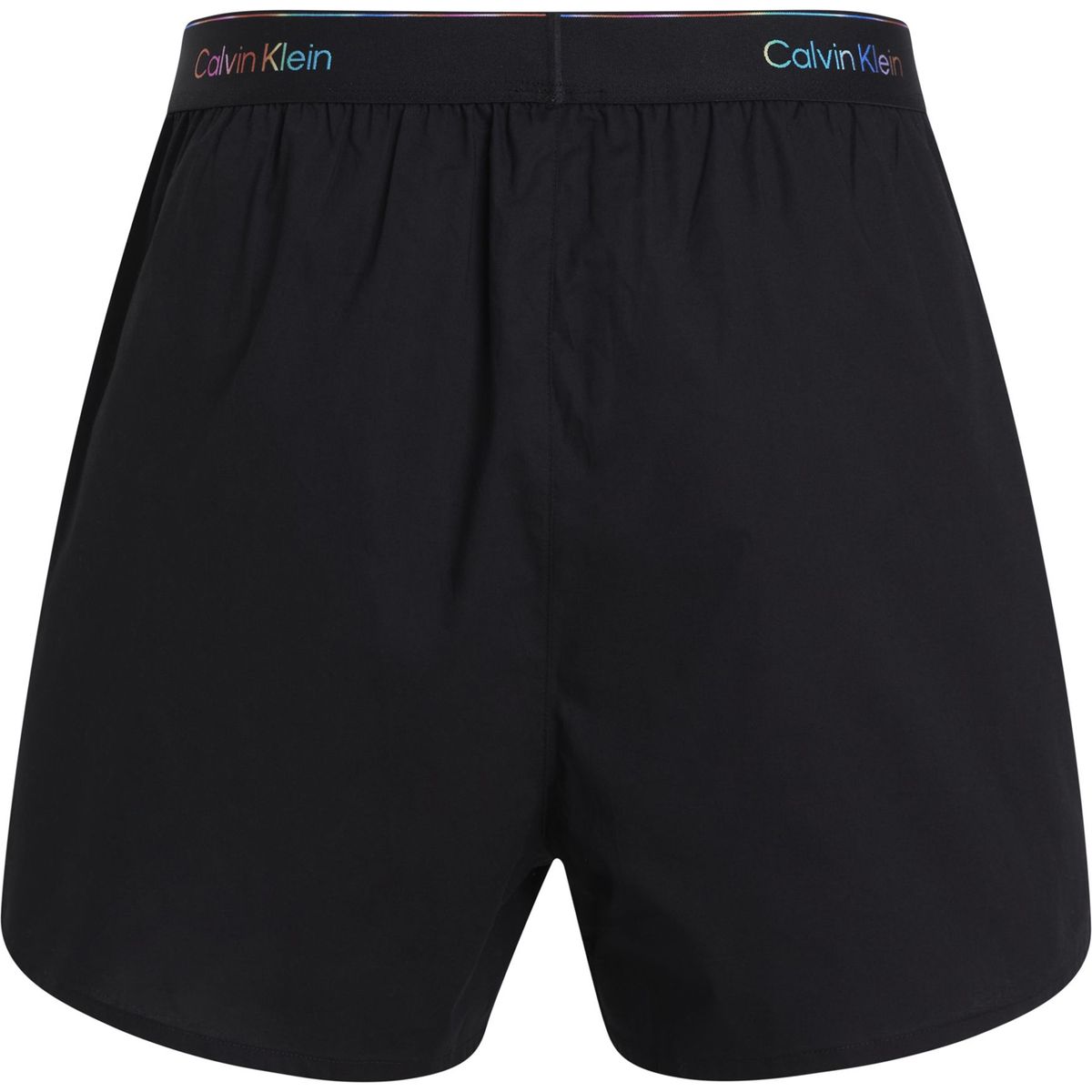 CALVIN KLEIN - Pantaloneta negra de pijama de popelín de algodón - Pride Calvin Klein