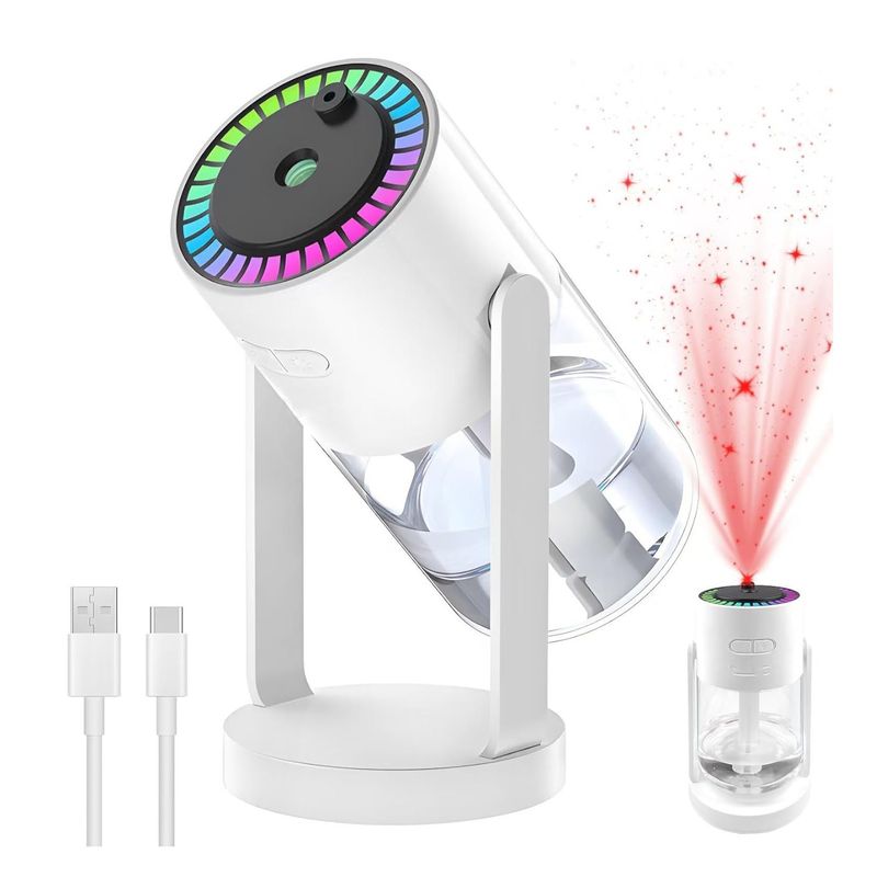 GENERICO - Difusor Para Aromaterapia Con Proyector Luz Led