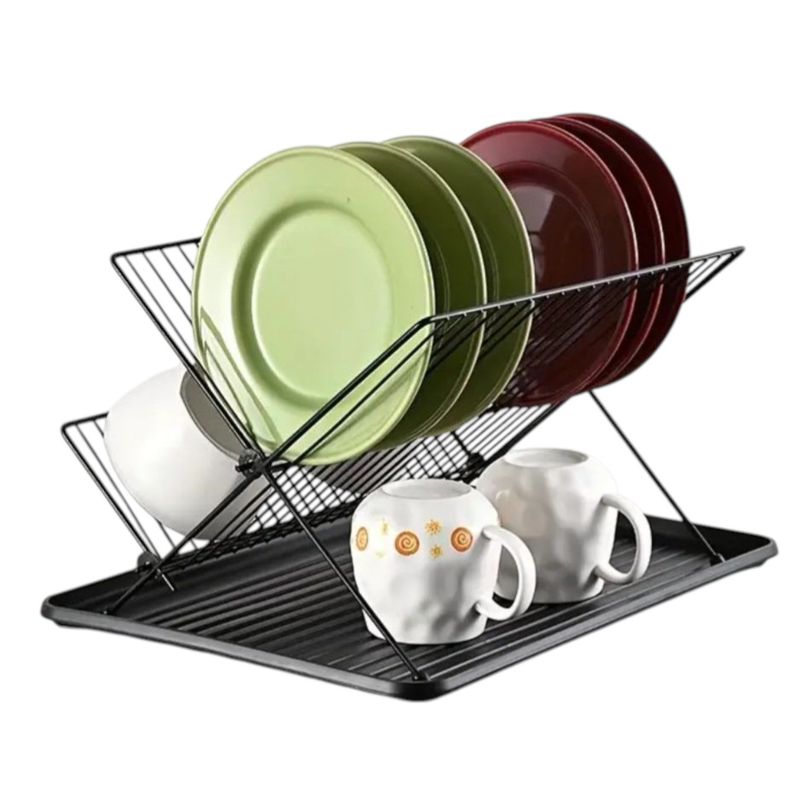 GENERICO - Escurridor Plegable Para Platos Y Vasos Sin Desorden