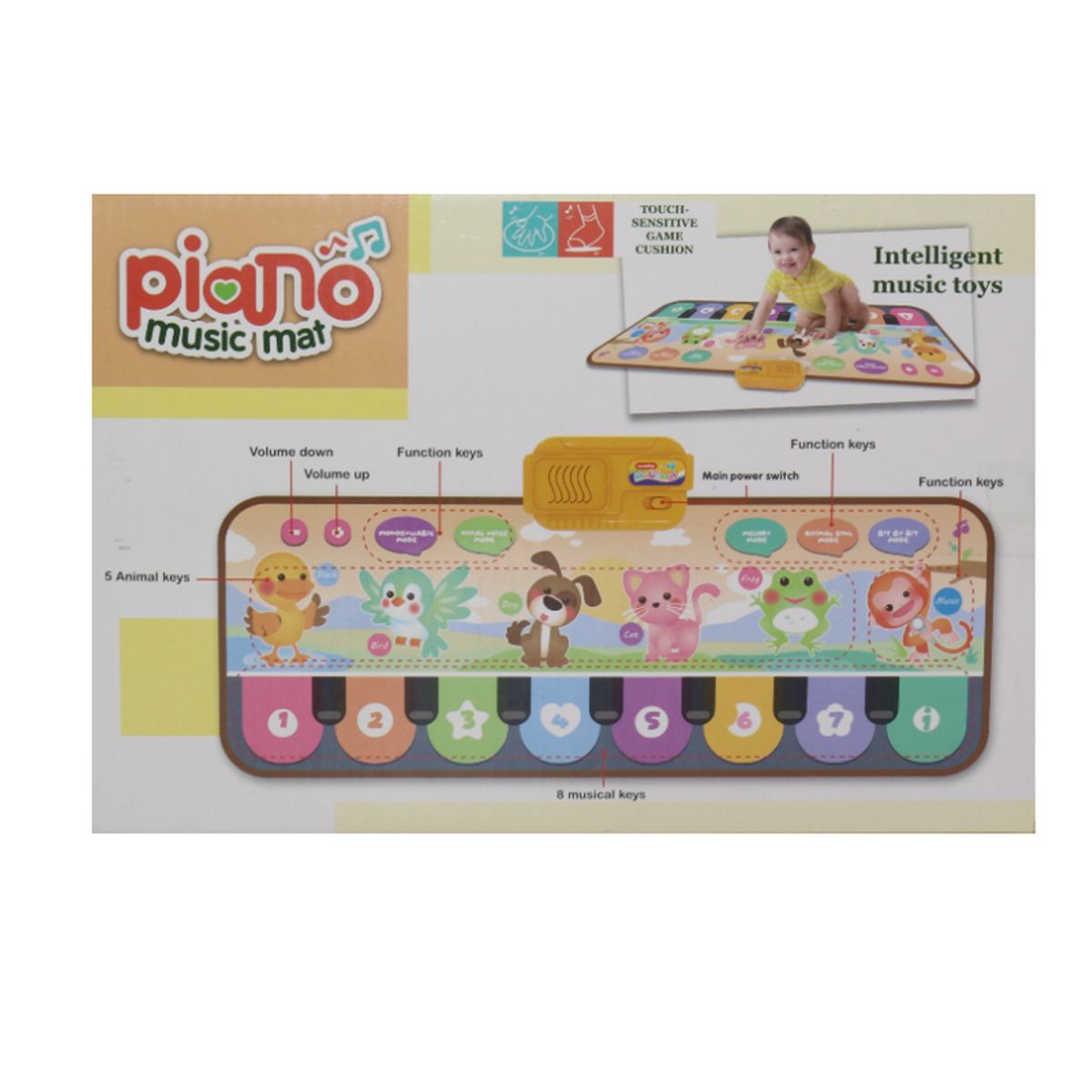 JUGUETELANDIA - Tapete Animales Music Mat Caja