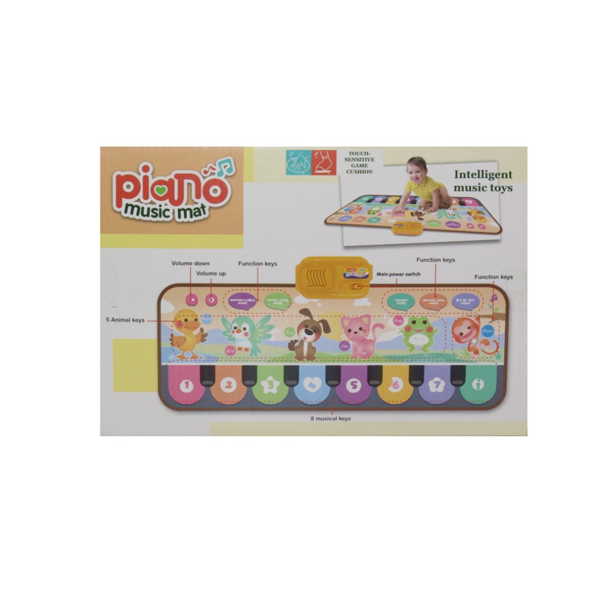 JUGUETELANDIA - Tapete Animales Music Mat Caja