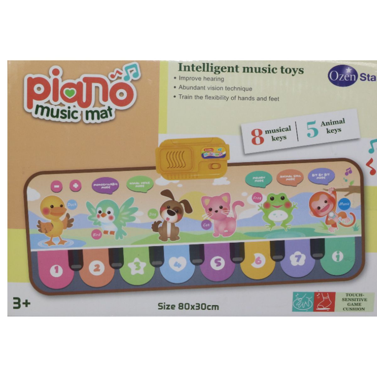 JUGUETELANDIA - Tapete Animales Music Mat Caja