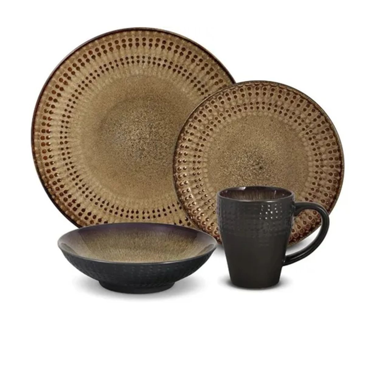 PFIZER - Juego De Vajilla De Gres Pfaltzgraff De 16 Piezas