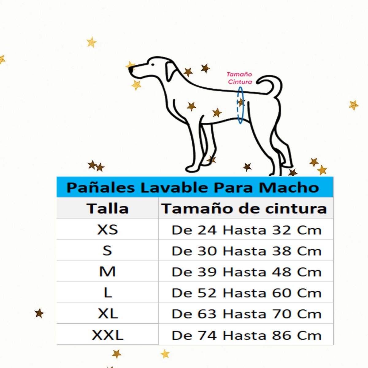 HALLY PET - Pañal Lavable Macho Talla M por 3 Und Gris