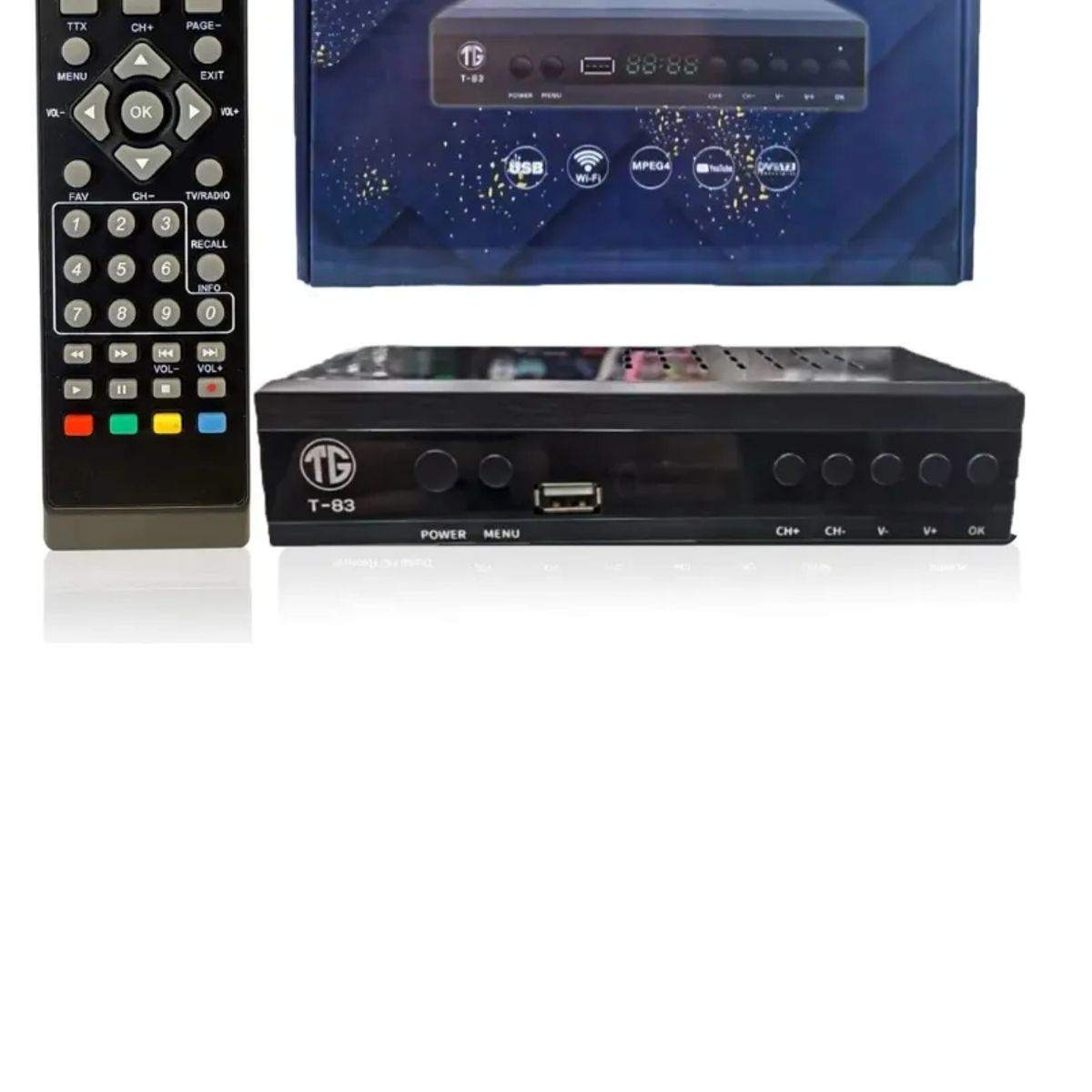 SKY - Decodificador Tdt Receptor Tv Digital Dvb Hdmi Antena