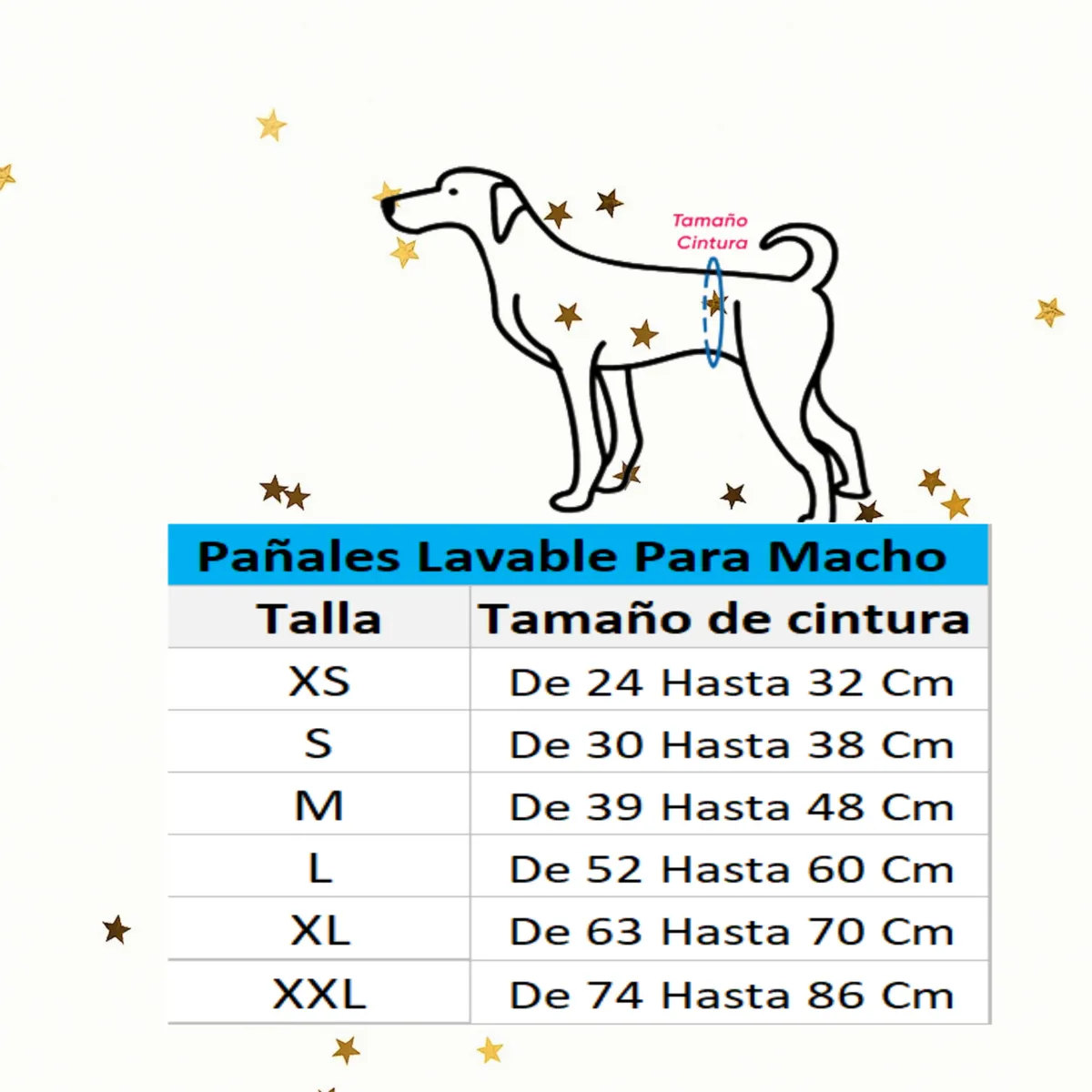 HALLY PET - Pañal Lavable Macho Talla L por 3 Und Gris