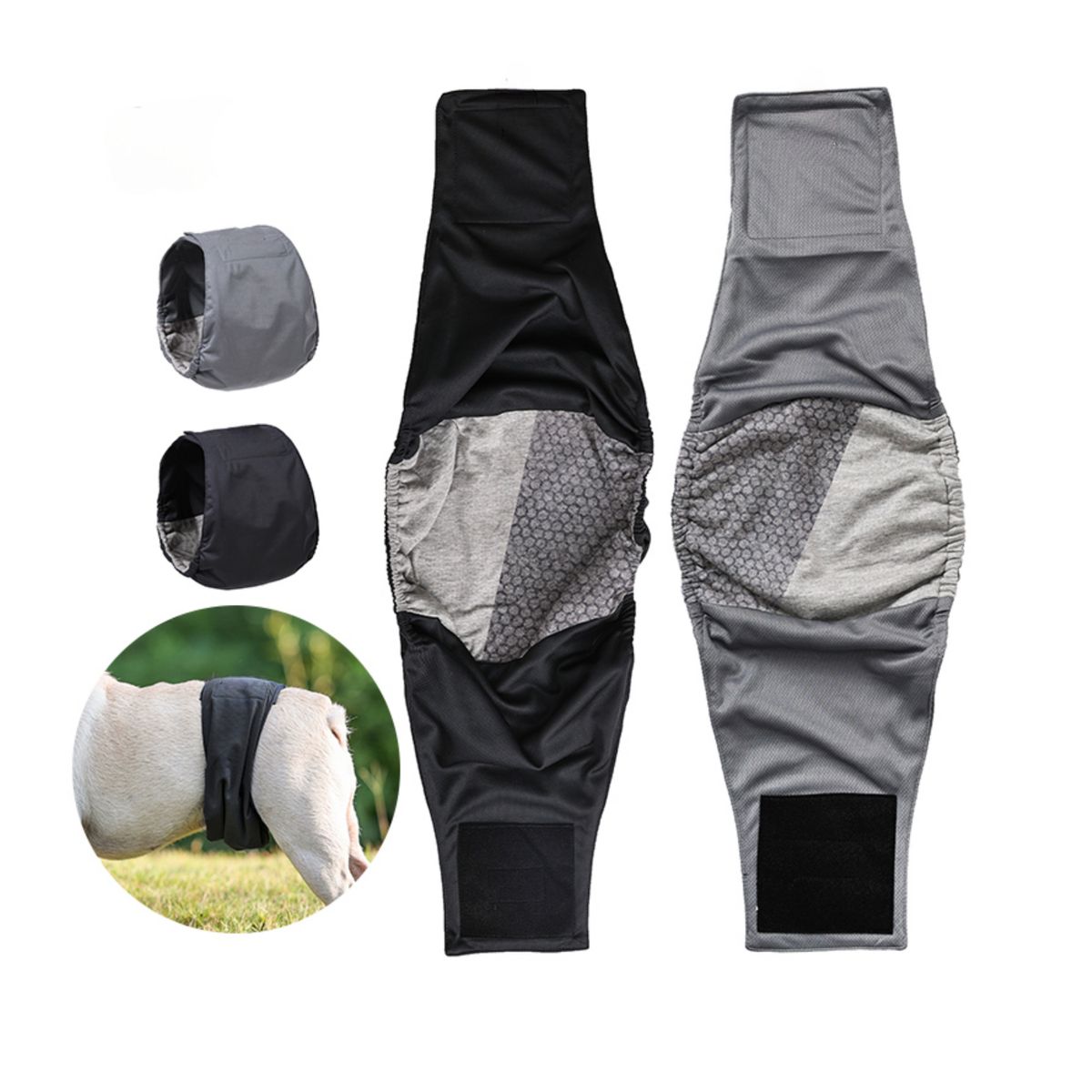 HALLY PET - Pañal Lavable Macho Talla L por 3 Und Negro