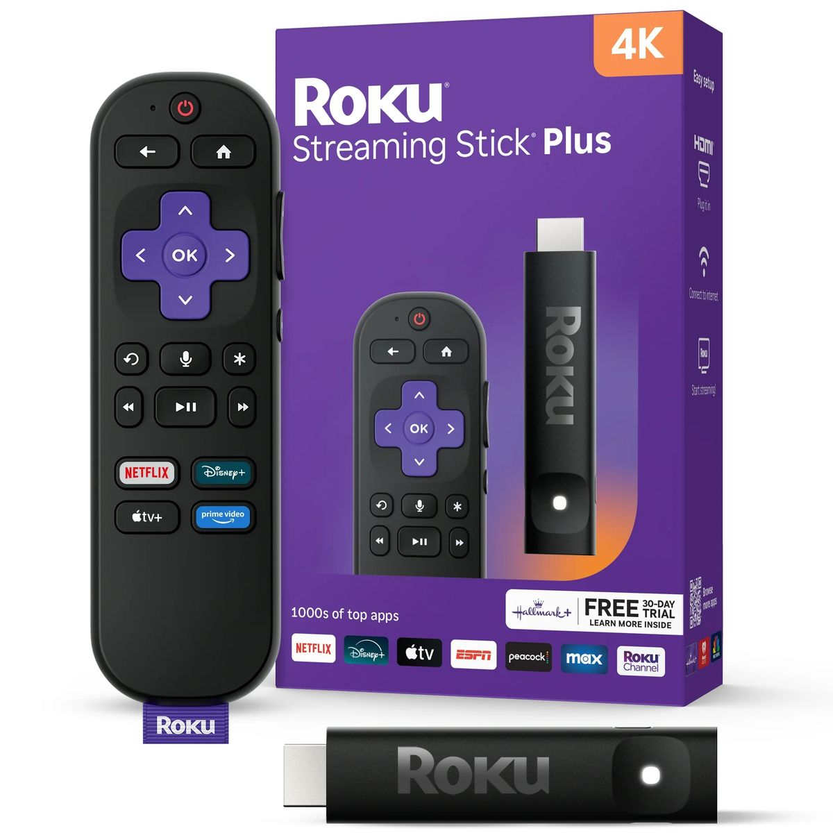 ROKU - Roku Streaming Stick Plus 4K Streaming Control de Voz