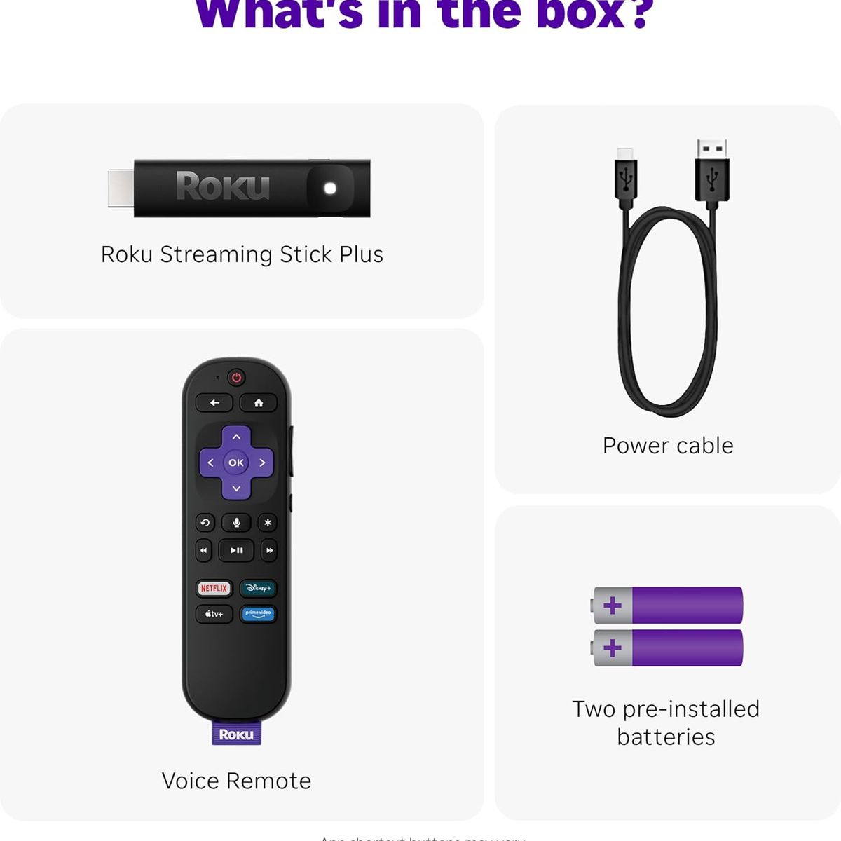 ROKU - Roku Streaming Stick Plus 4K Streaming Control de Voz