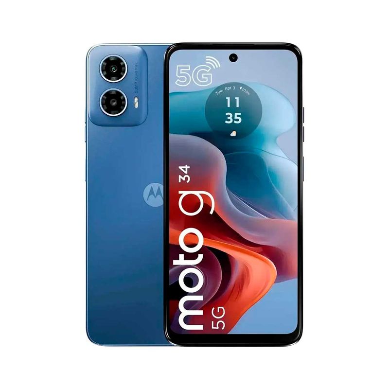 MOTOROLA - Celular Motorola Moto G34 5G 256GB 8GB RAM Azul
