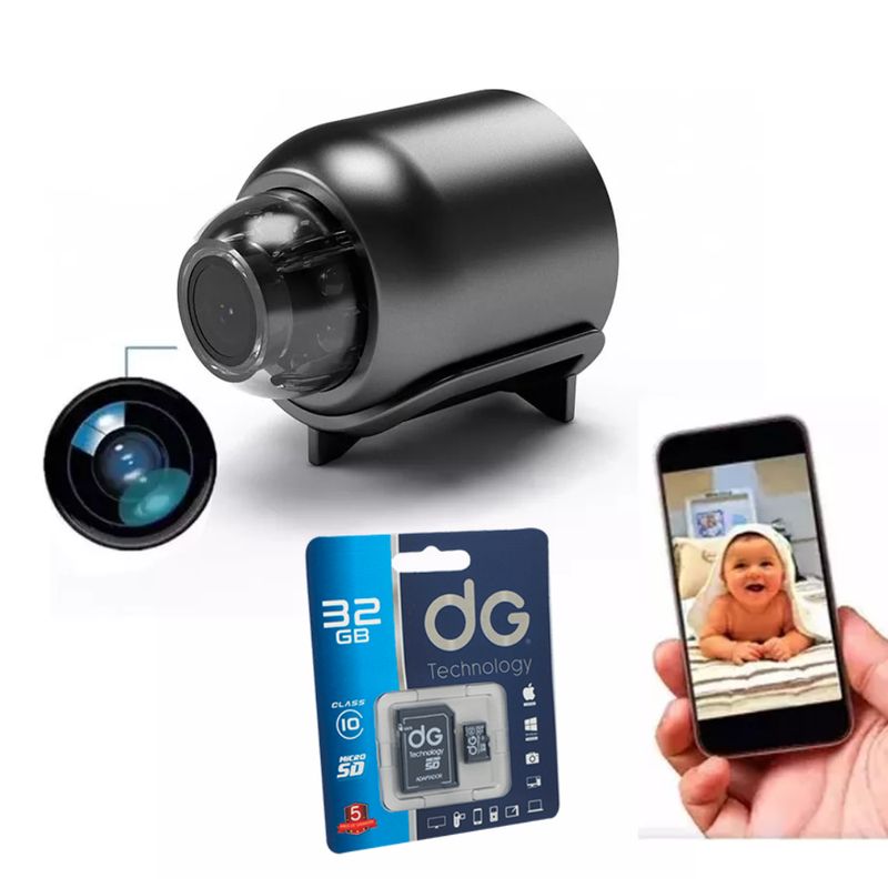 GENERICO - Mini Camara Espia X5 Full Hd Wi-fi Vision Nocturna Infrarojo