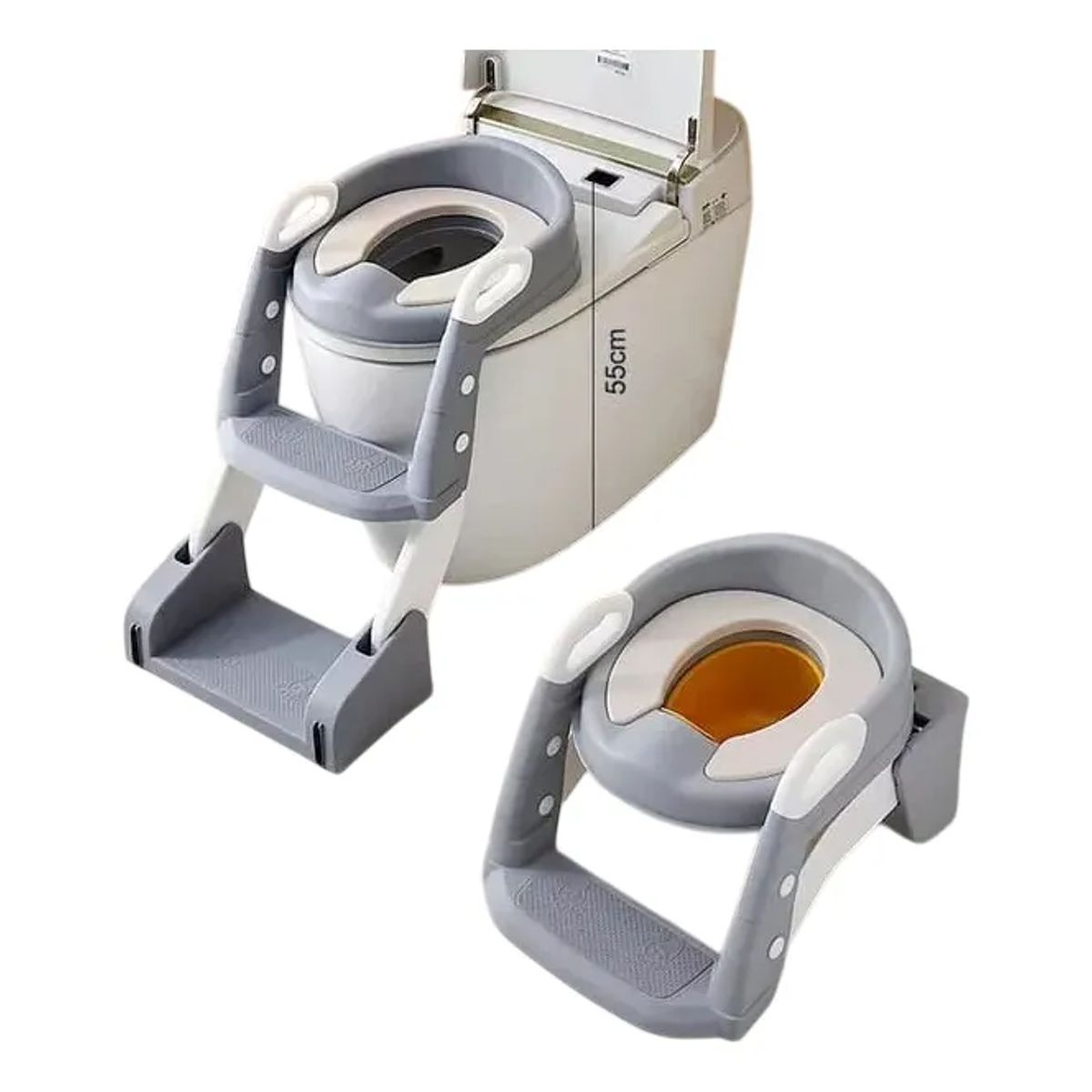 GENERICO - Asiento Escalera Inodoro Entrenador Baño Bebes Niños Niñas