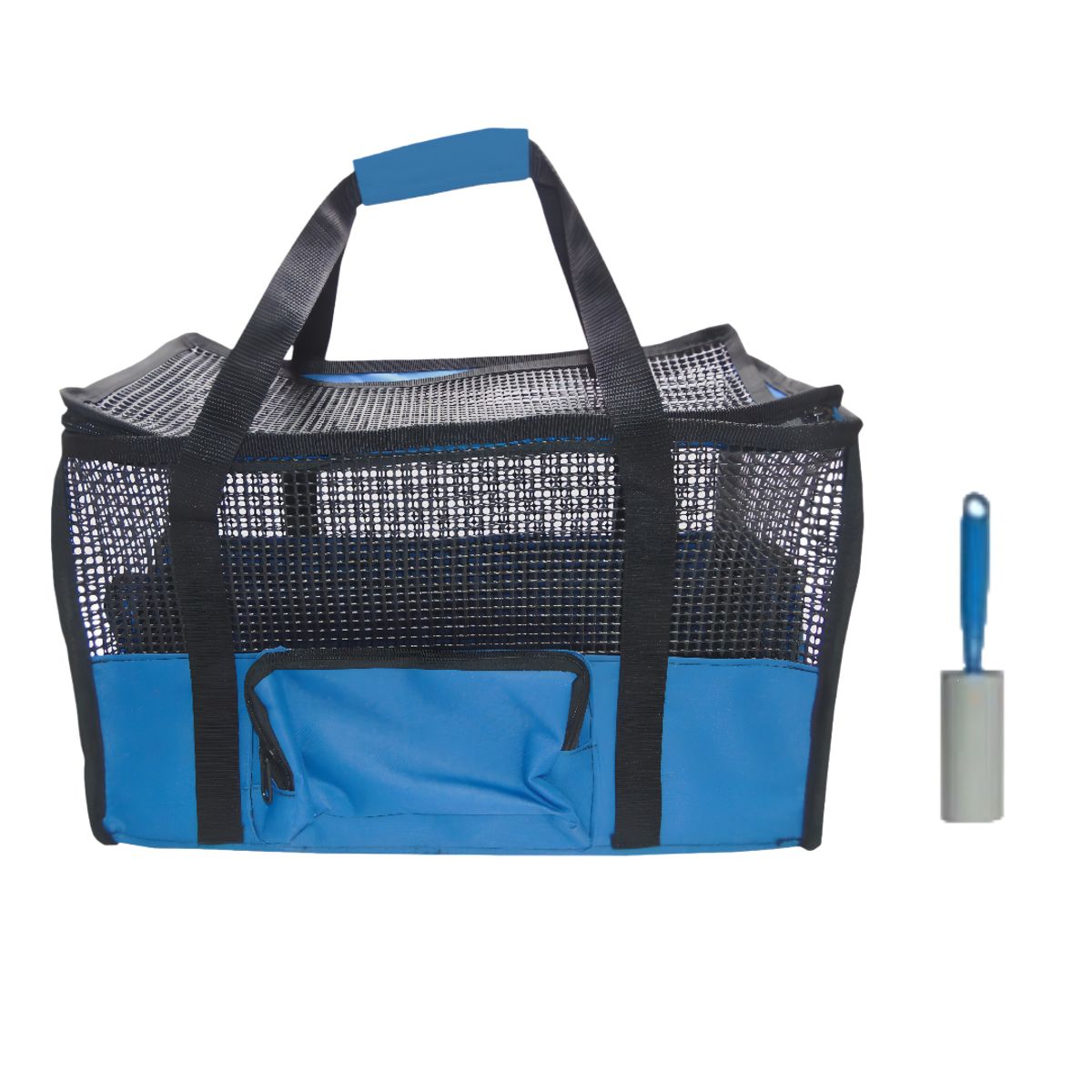 HALLY PET - Maletin Cargador Cabina + Quitamotas Azul Claro