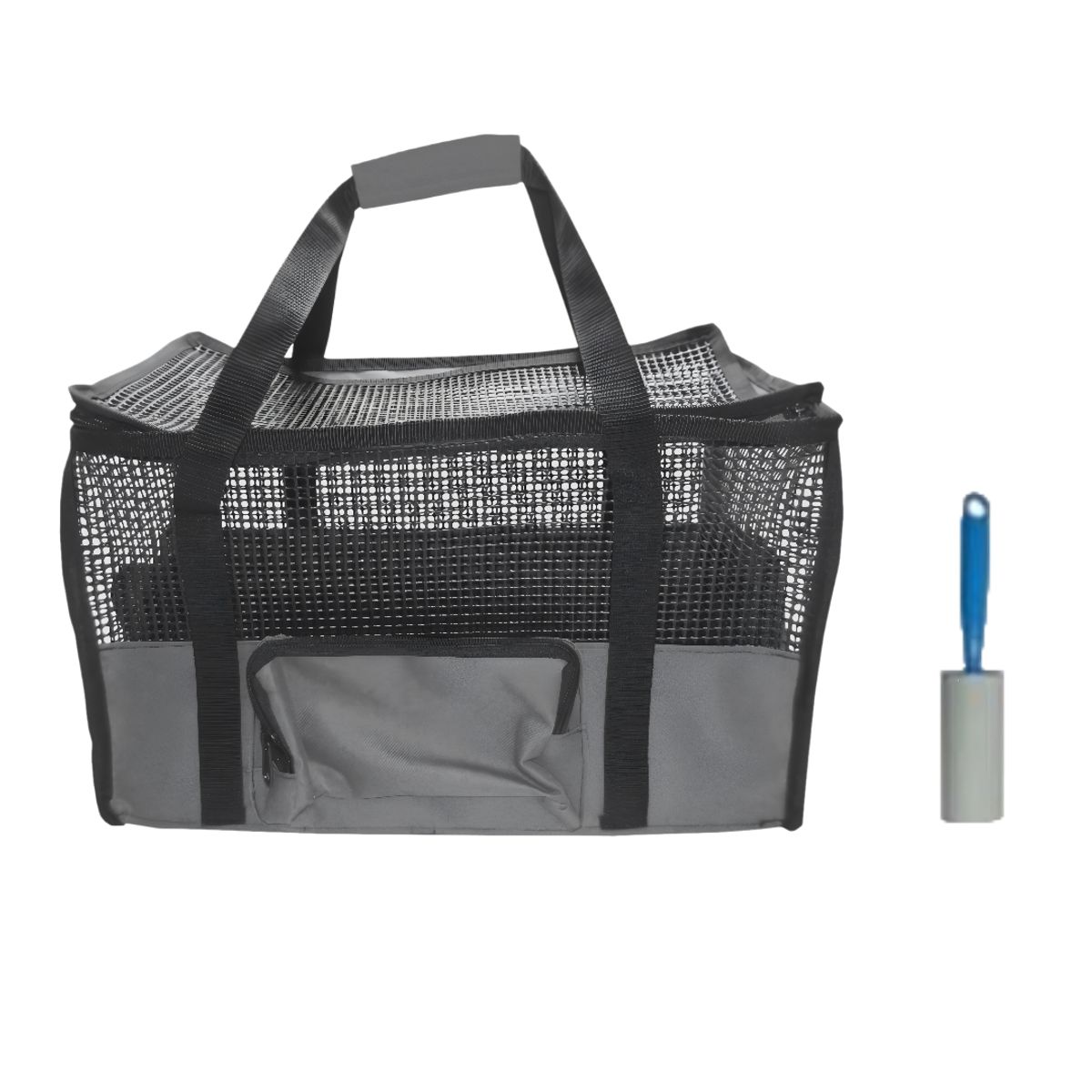 HALLY PET - Maletin Cargador Cabina + Quitamotas Gris