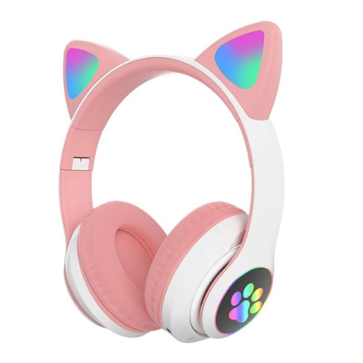 FLY - Audífonos Diadema Bluetooth RGB Orejas Gato Fly