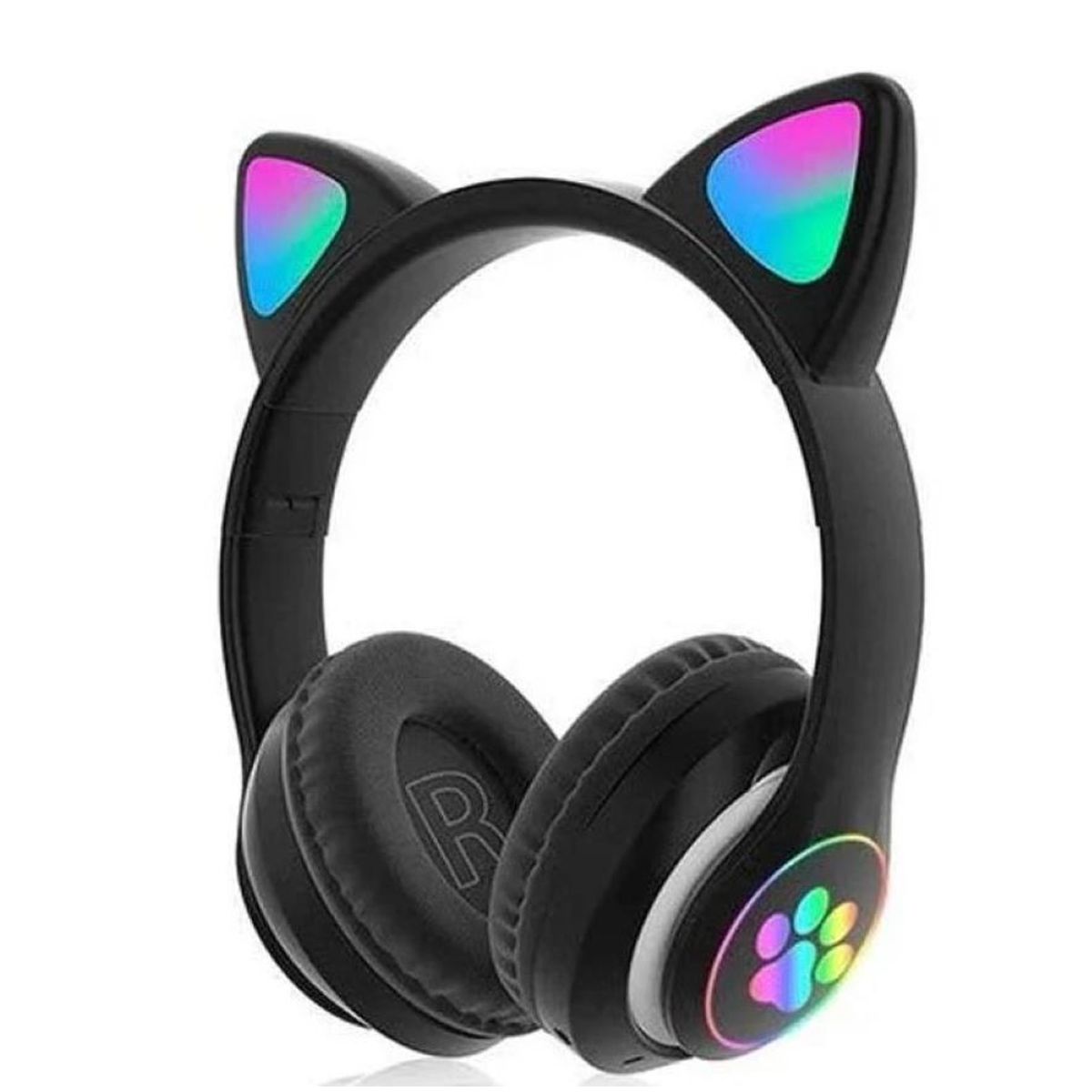 FLY - Audífonos Diadema Bluetooth RGB Orejas Gato Fly