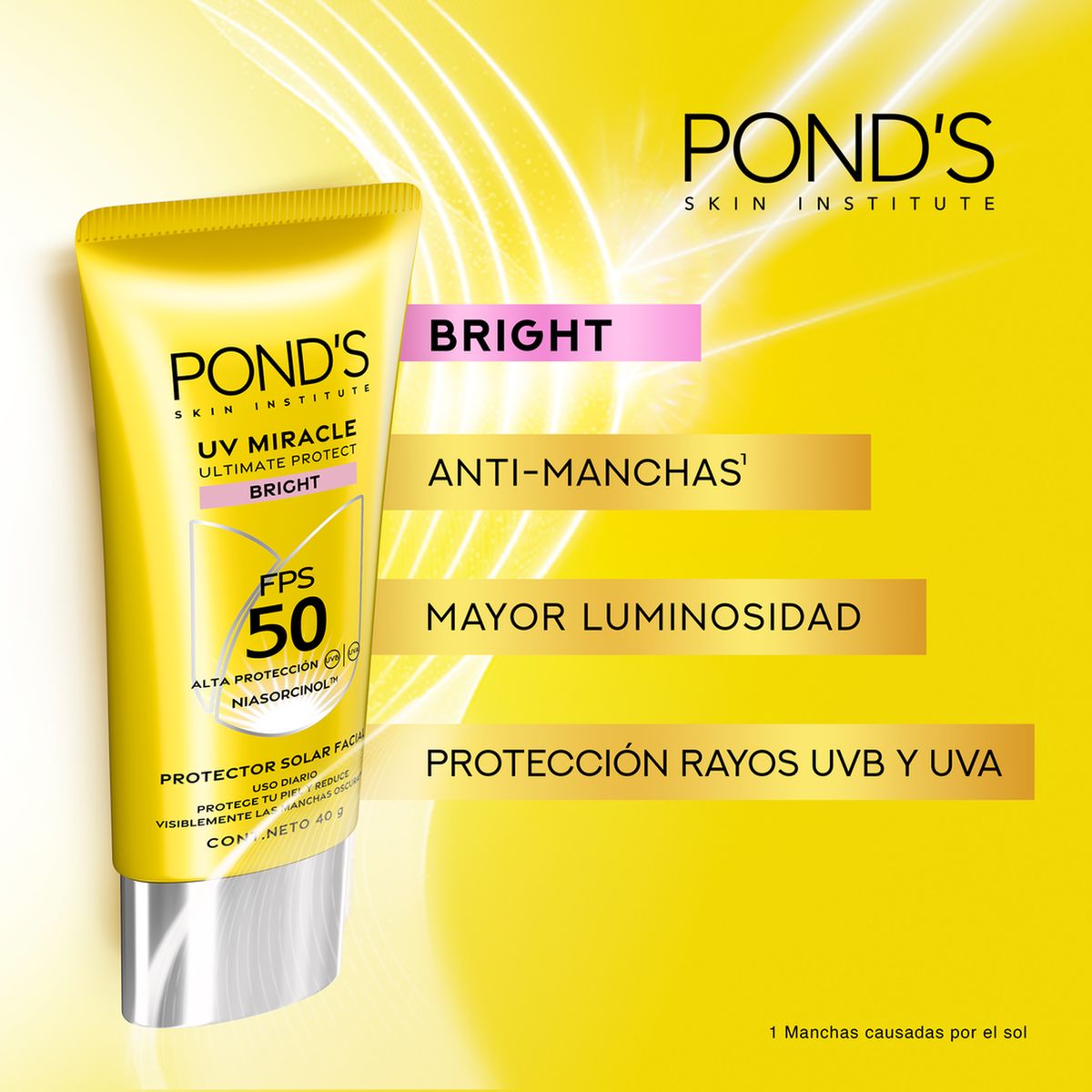 PONDS - Crema y Serum Ponds Vitamina C + Protector solar Bright 40g
