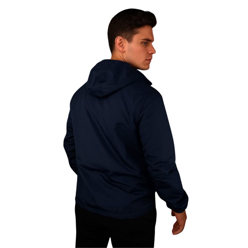 GENERICO - Chaqueta Rompevientos Tipo Canguro Azul Oscuro