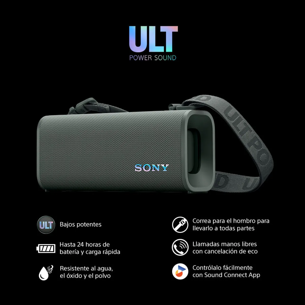 SONY - Parlante Portátil ULT FIELD 3 ULT POWER SOUND - Gris