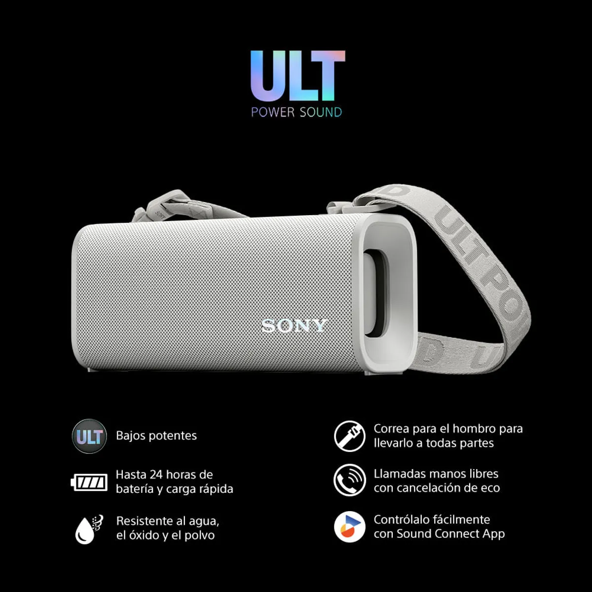 SONY - Parlante Portátil ULT FIELD 3 ULT POWER SOUND - Blanco