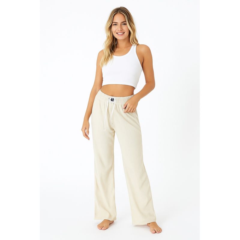 YOGA & GYM - Pantalon Palazzo Bota Ancha e Pana