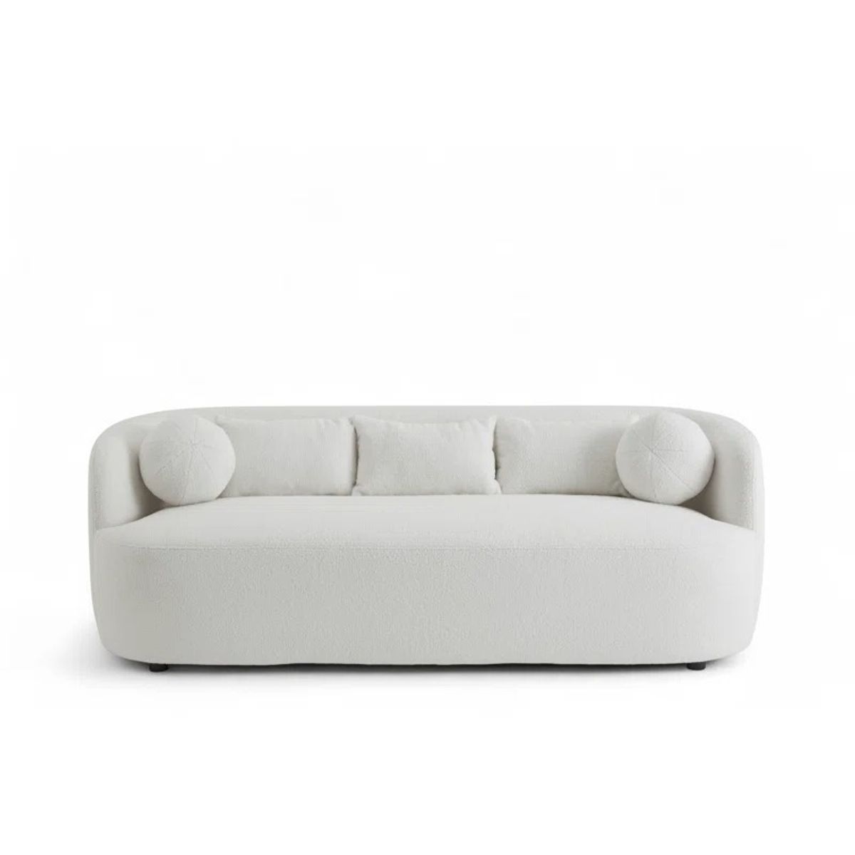 GENERICO - muebles o Sofa moderno Teddy tela ovejera blanco