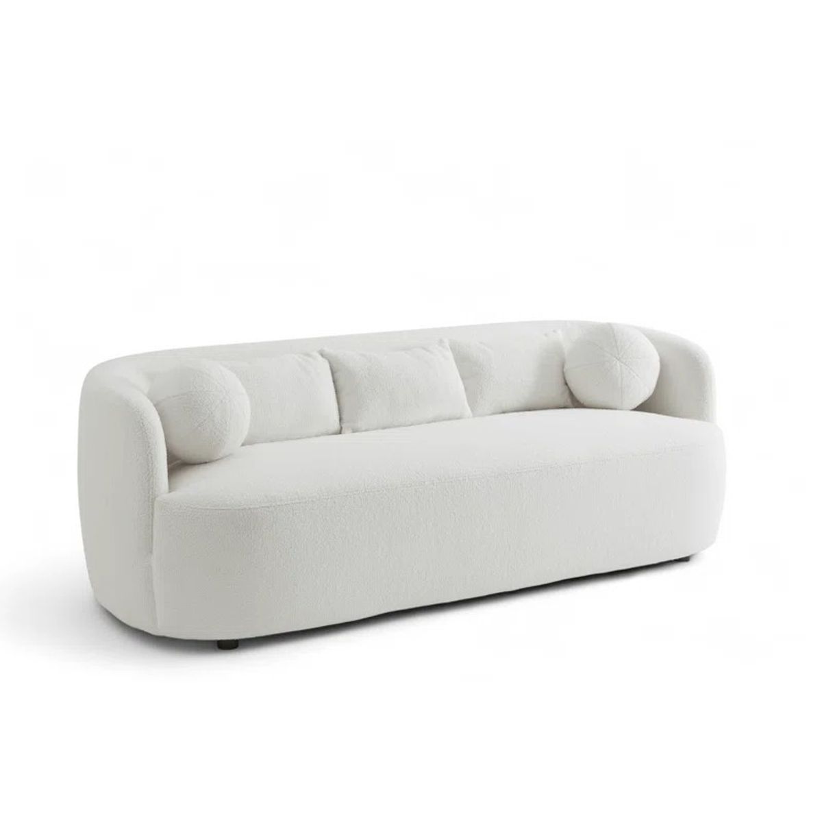 GENERICO - muebles o Sofa moderno Teddy tela ovejera blanco