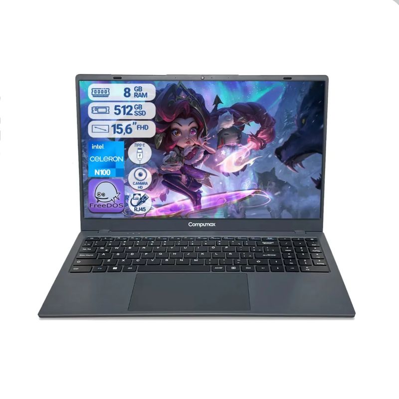 COMPUMAX - Portátil Compumax Intel N100 Disco 500 Ssd Ram 8 gb