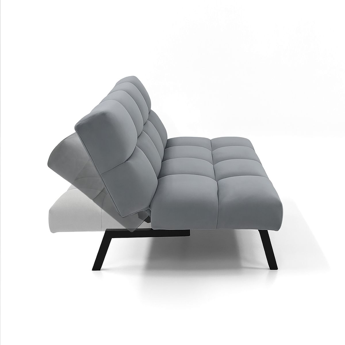 VENECIA - Sofa Cama Reclinable Nivala 187x88x83 Tela Gris