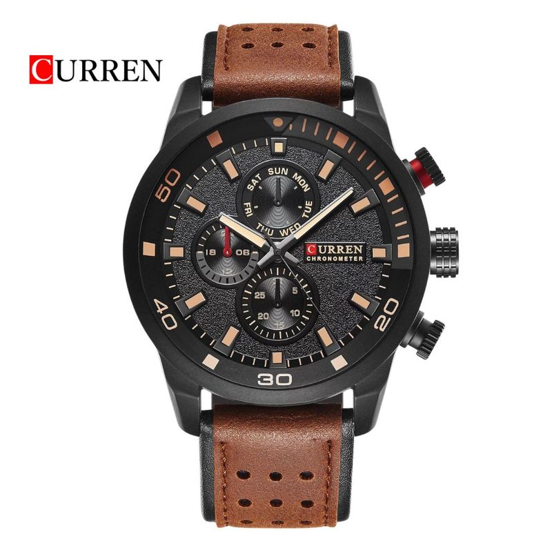 CURREN - Reloj CURREN 8250 Elegante Para Hombre - Cafe