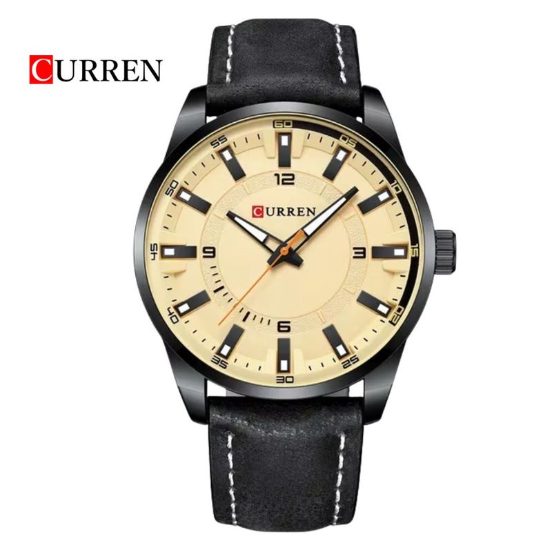 CURREN - Reloj CURREN 8390 Elegante Para Hombre - Negro