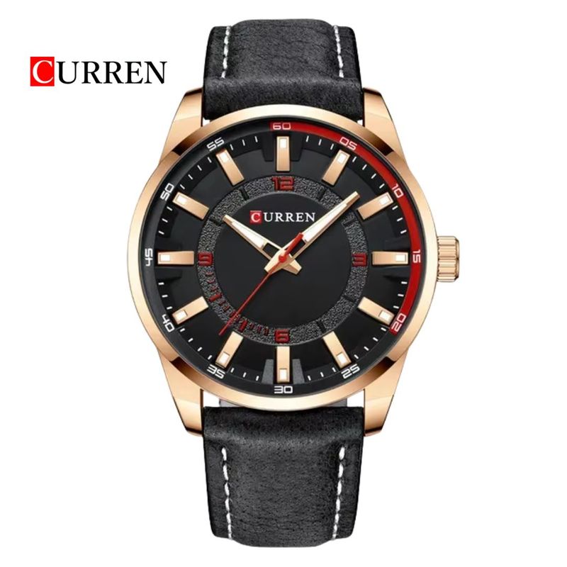 CURREN - Reloj CURREN 8390 Elegante Para Hombre - Rojo