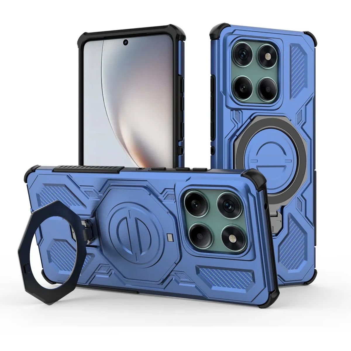 GENERICO - Armadura Case Protector Compatible Motorola Edge 60 Y 60 Fusion Azul