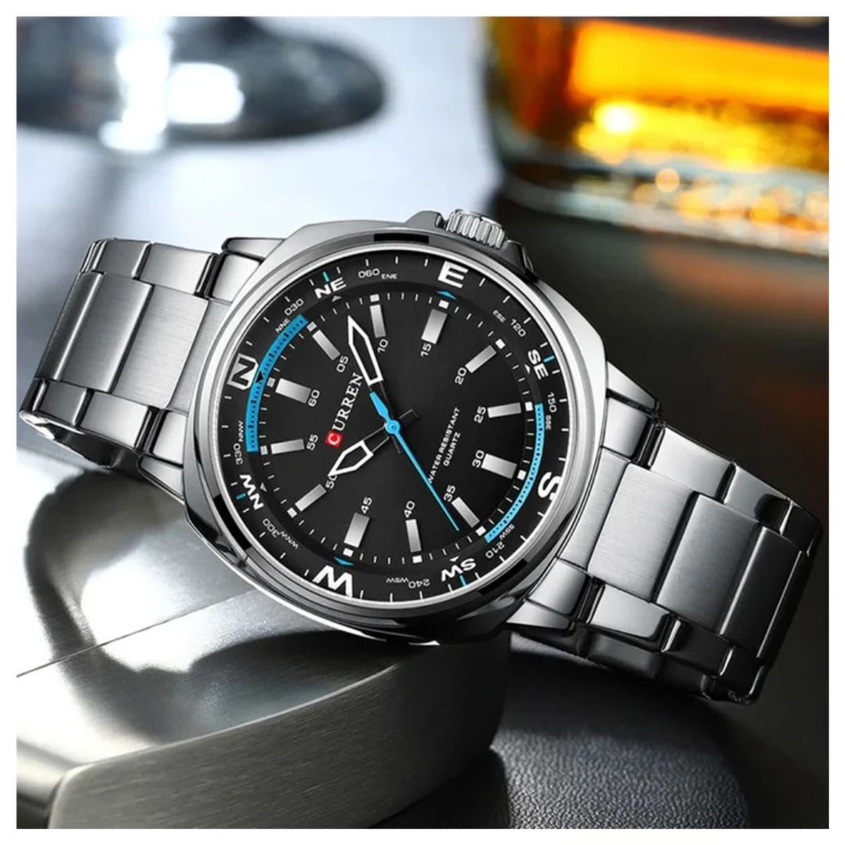 CURREN - Reloj CURREN 8455 Elegante Para Hombre - Negro