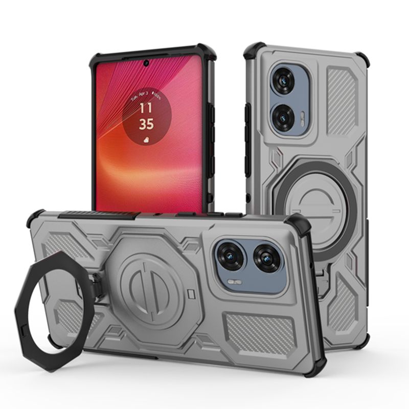 GENERICO - Armadura Estuche Case Compatible Motorola G85 Y Edge 50 Fusion Gris