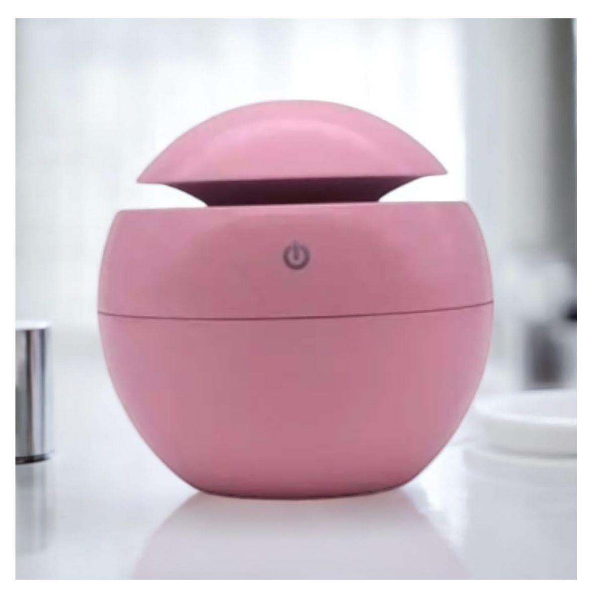 GENERICO - Humidificador, Difusor + 1 Esencia (Rosado)