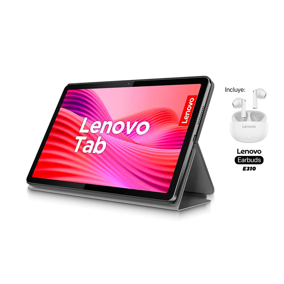 LENOVO - Tablet LENOVO TB311FU 10" Pulgadas Tab 10 RAM 4GB 128GB WiFi (con Funda & Earbuds) Gris