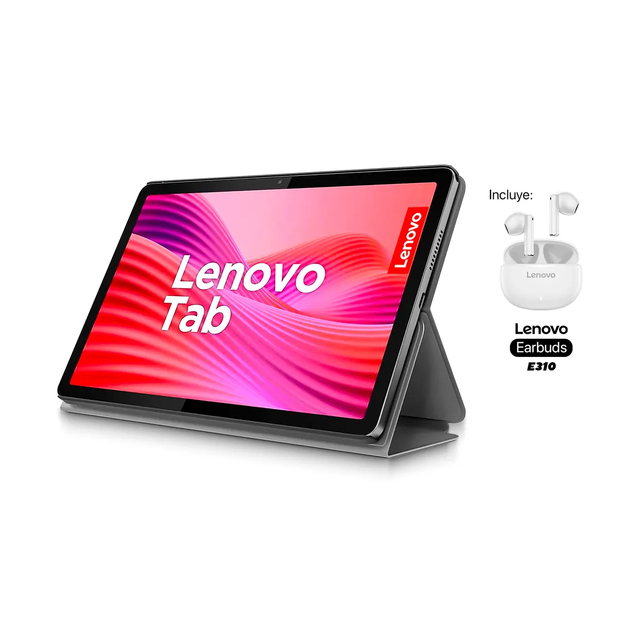 LENOVO - Tablet LENOVO TB311FU 10" Pulgadas Tab 10 RAM 4GB 128GB WiFi (con Funda & Earbuds) Gris