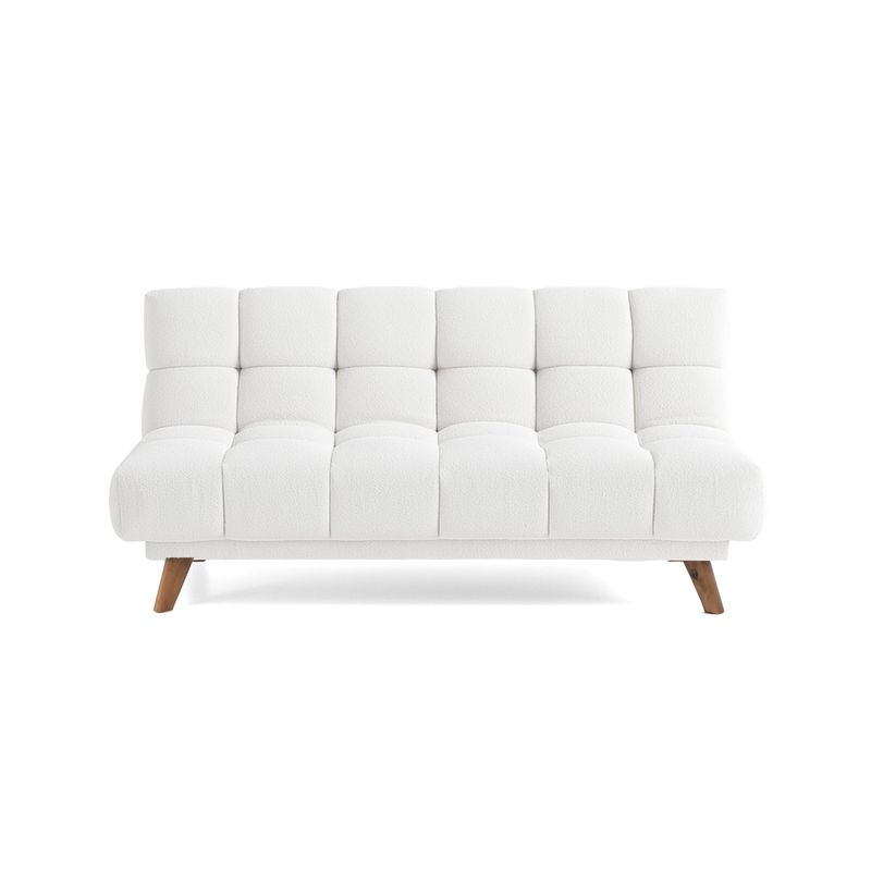 VENECIA - Sofa Cama Reclinable 3 Posiciones Nubo 178x92x82 Tela Blanco