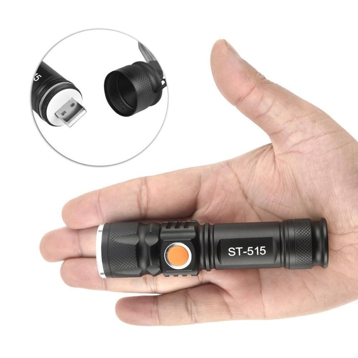 GENERICO - Linterna Led ST-515, 3 Modos De Luz