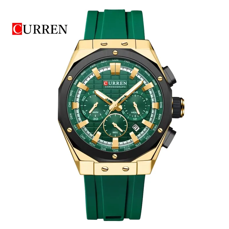 CURREN - Reloj CURREN Cronografo 8464 Para Hombre - Verde