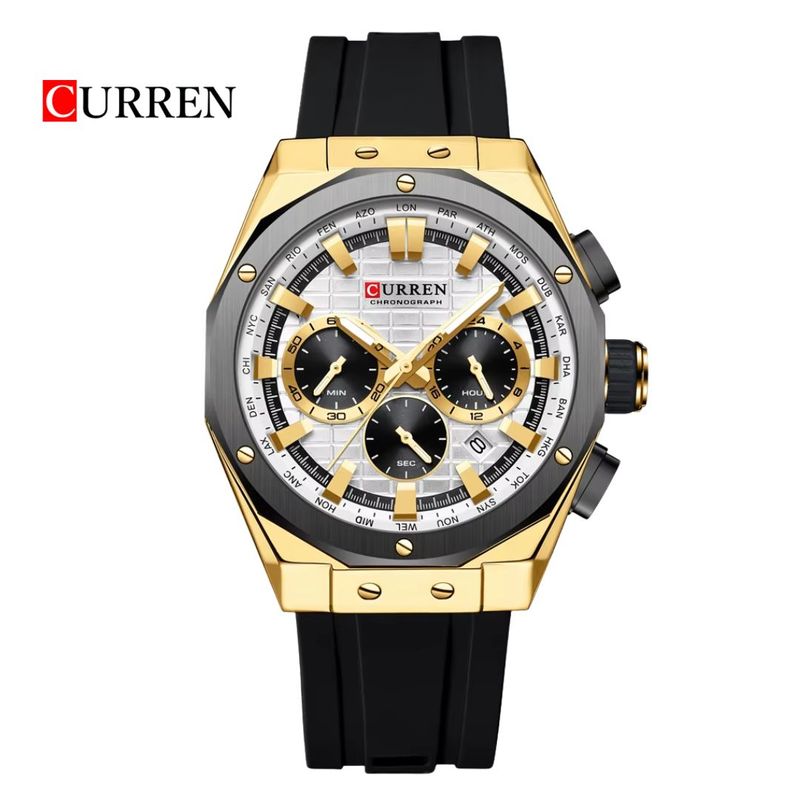 CURREN - Reloj CURREN Cronografo 8464 Para Hombre - Blanco