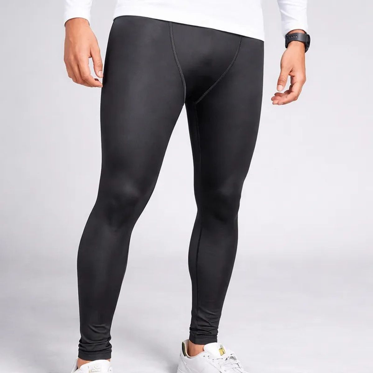 SPORT - Pantalón Licra para Hombre Elástica Deportiva Leggings Compresión