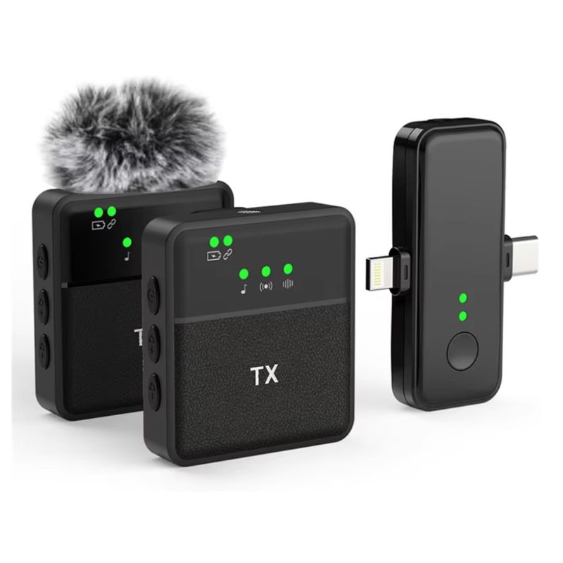 GENERICO - Microfono Inalámbrico Solapa Profesional TipoC Android Iphone SX31