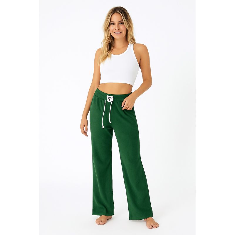 YOGA & GYM - Pantalon Palazzo Bota Ancha e Pana