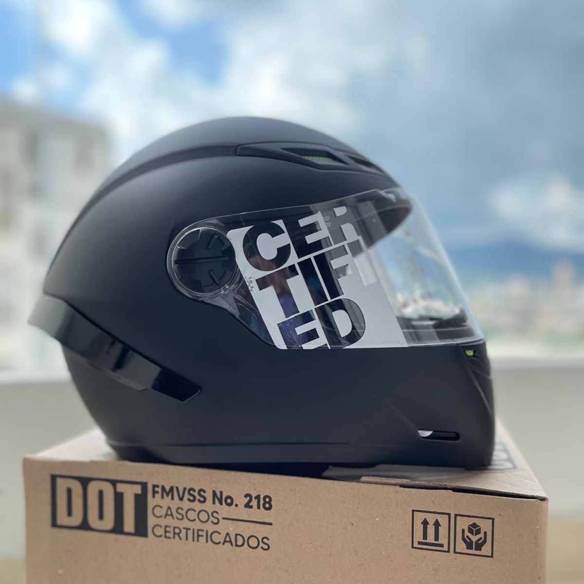ICH - CASCO PARA MOTO ICH 501 VISERA  TRANSPARENTE