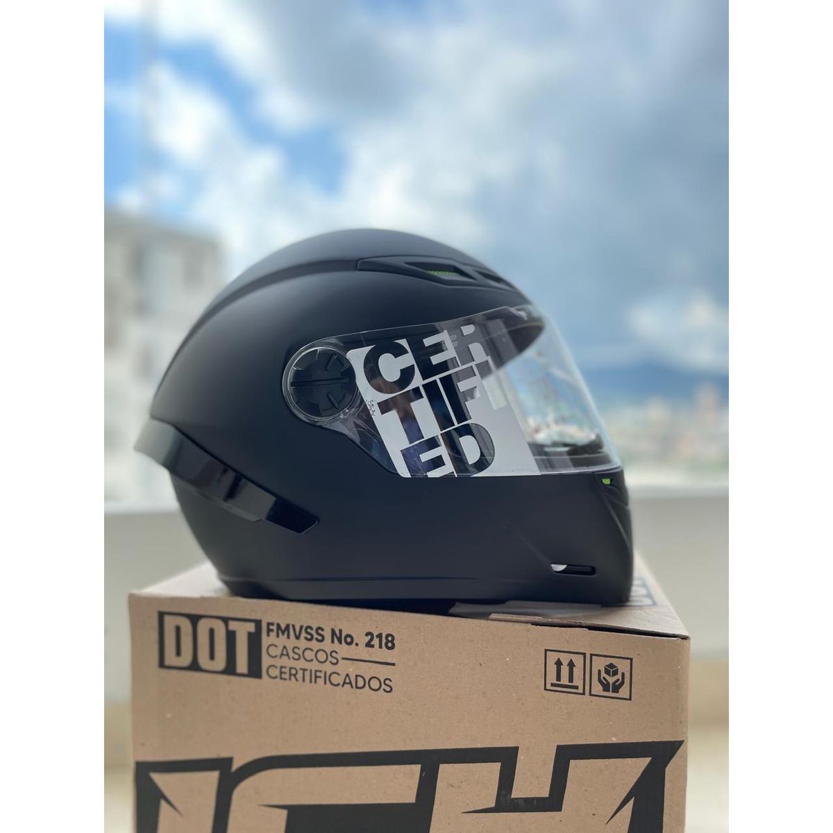 ICH - CASCO PARA MOTO ICH 501 VISERA  TRANSPARENTE