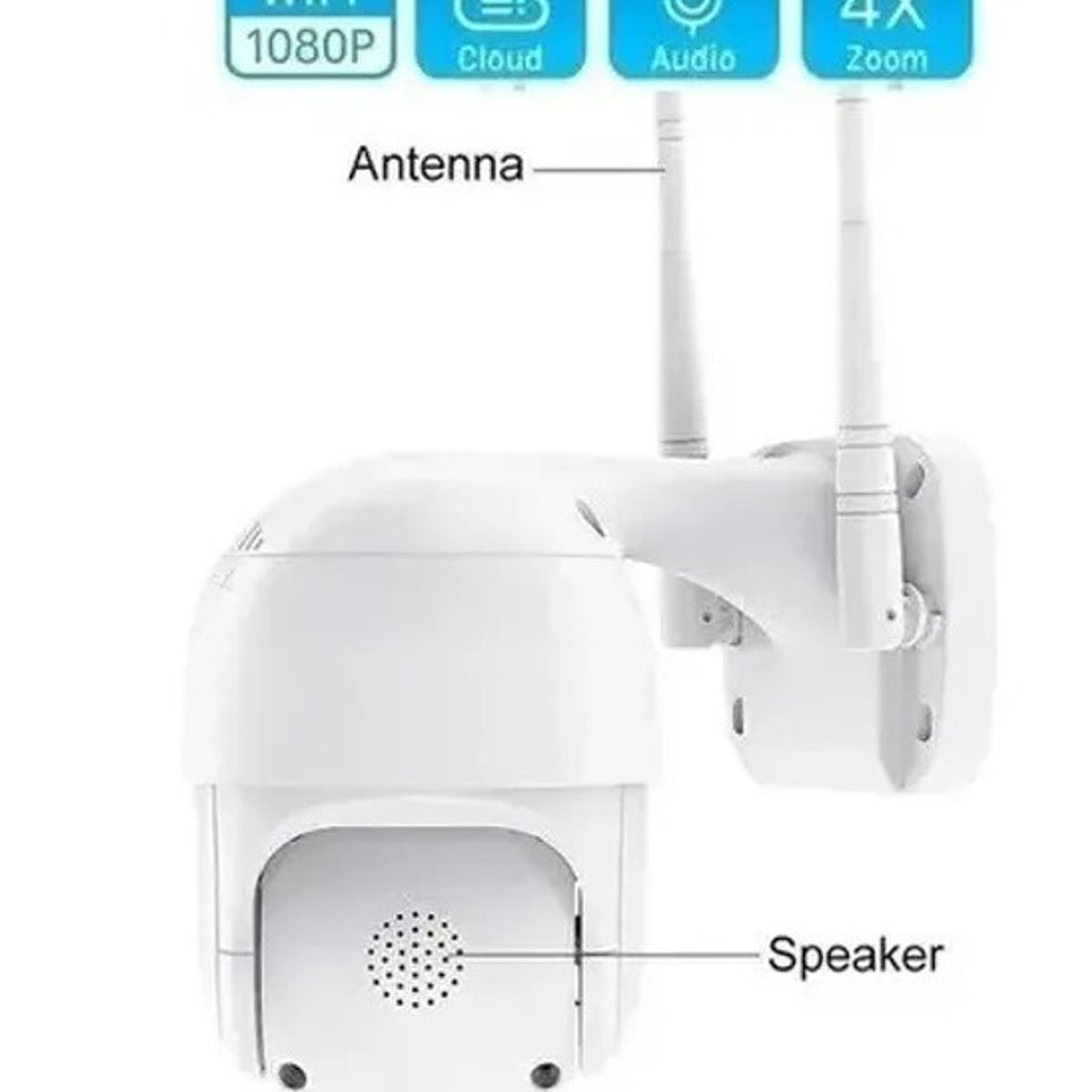 AMERICAN GENERICS - Cámara de Seguridad IP PTZ para Exterior con App Yoosee