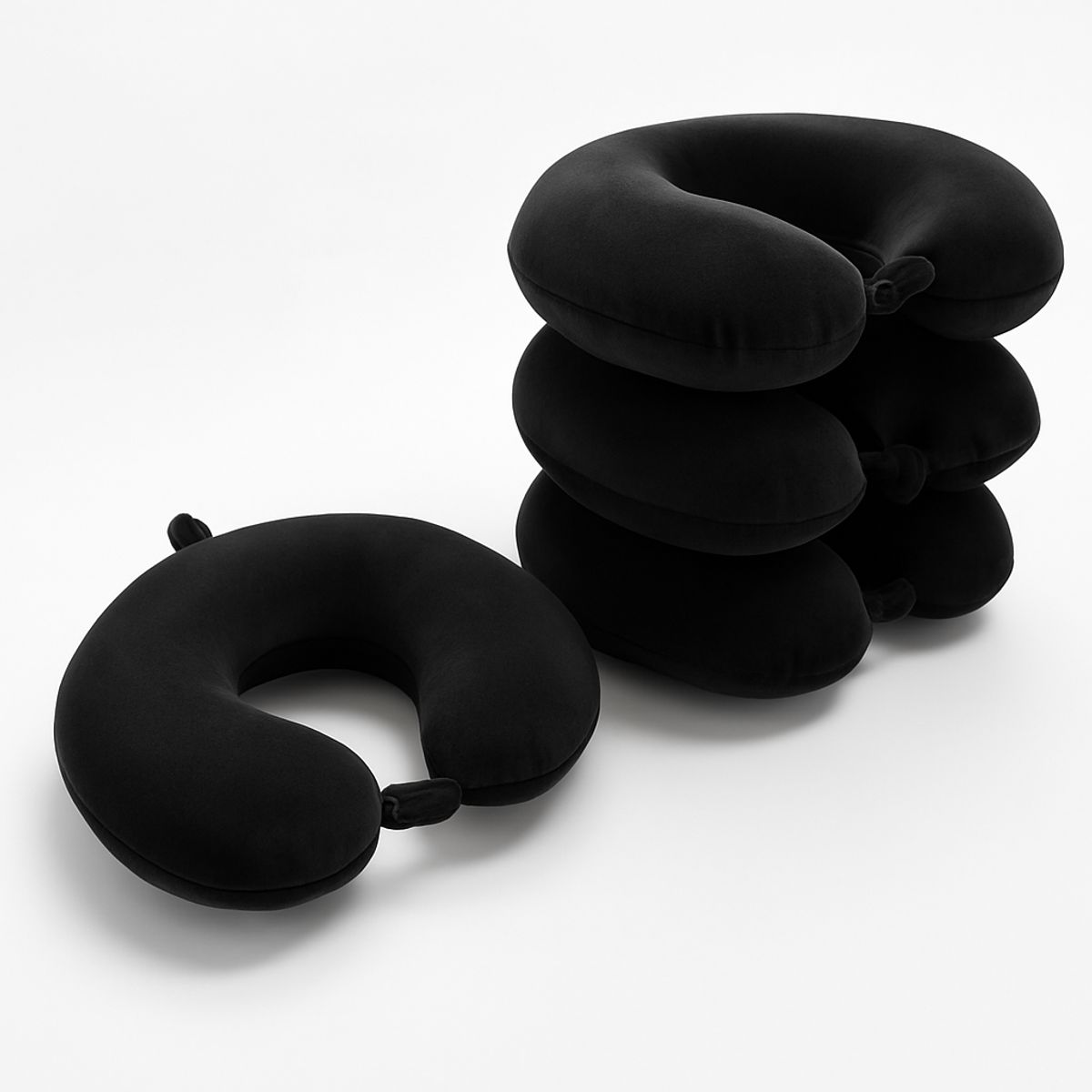 GENERICO - Almohada de Viaje en Forma de U - Negro